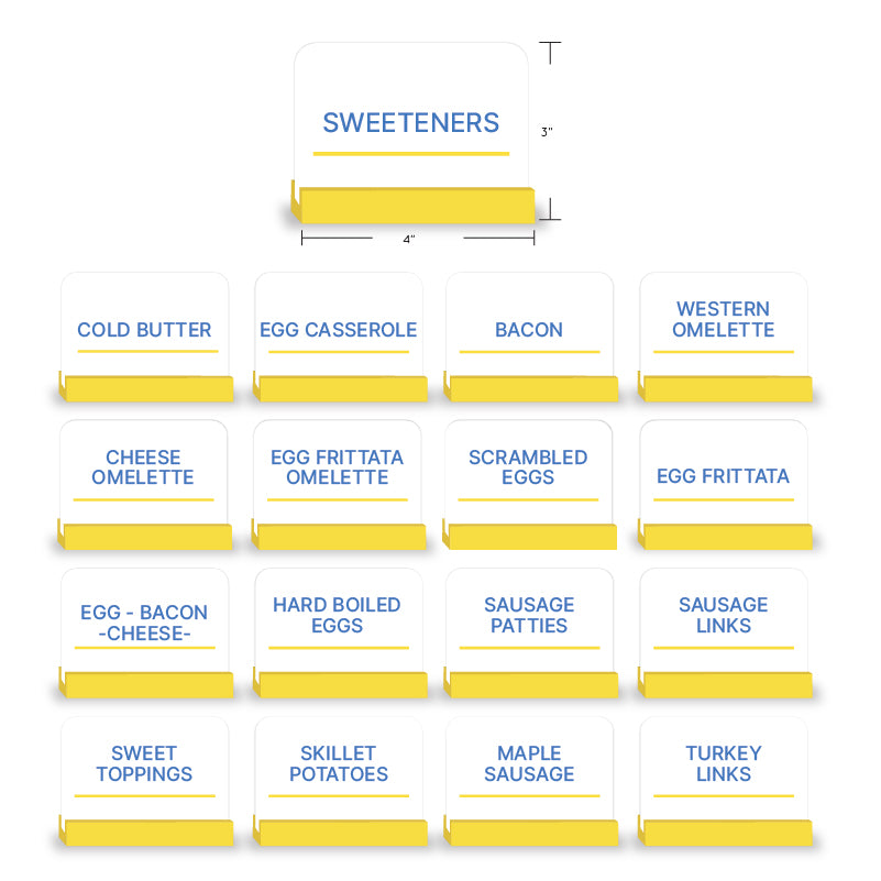 Customizable Inserts with Small - Set of 17