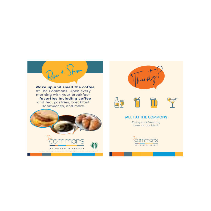 The Commons - Tabletop Signs