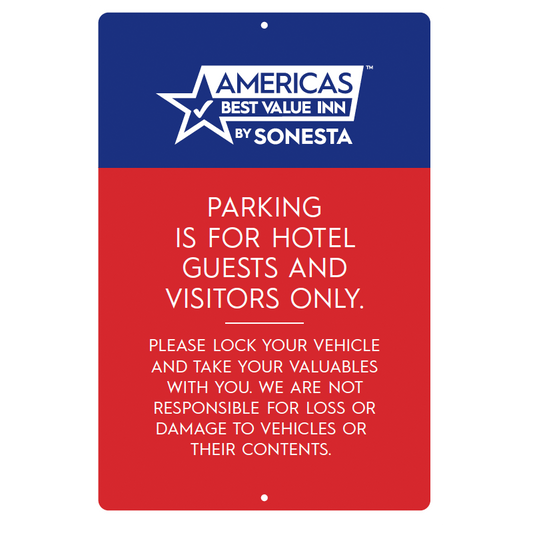 Parking Liability Sign - America's Best Value Inn