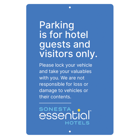Parking Liability Sign - Sonesta Essential Hotels