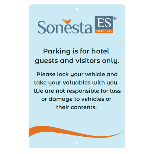 Parking Liability Sign - Sonesta ES Suites