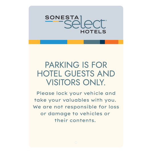 Parking Liability Sign - Sonesta Select