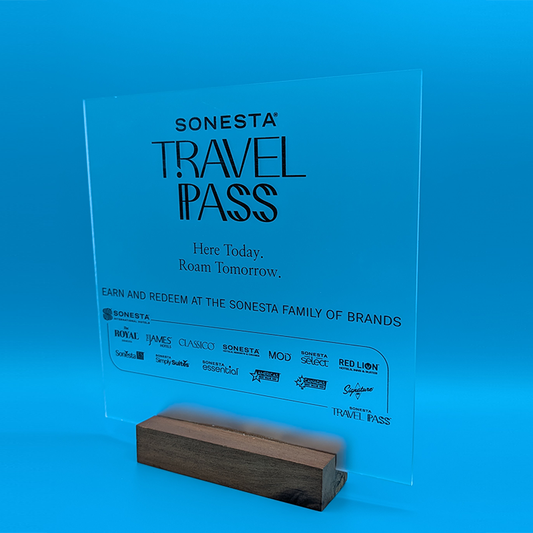 Travel Pass Plaque with Base