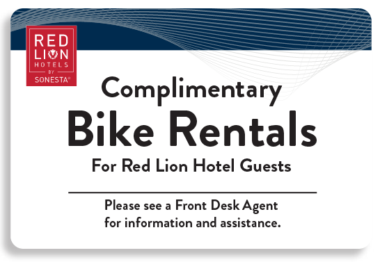 Bike Rental Sign - Red Lion Hotels